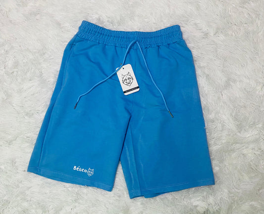 🔥 Pantaloneta AZUL BURDA 240 GRAMOS 🩳✨